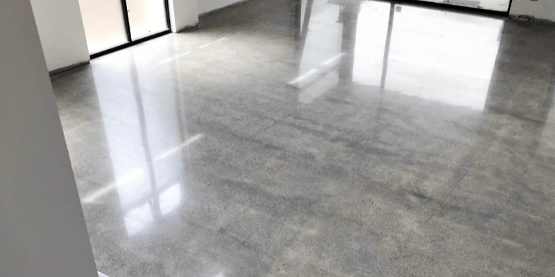 concrete floor gloss finish