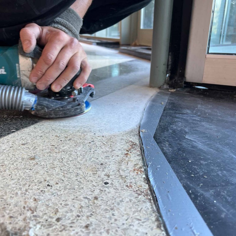 How to Polish Terrazzo by Hand Grinder