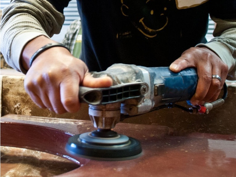 Steps for Polishing Concrete Countertops with an Angle Grinder